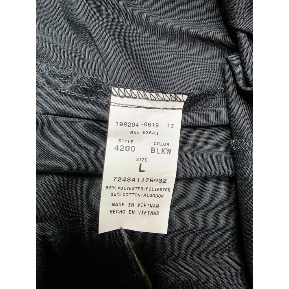 Cherokee Uniform Scrub Pants Womens Large Black Tapered Leg Medical Workwear NWT - Picture 5 of 8